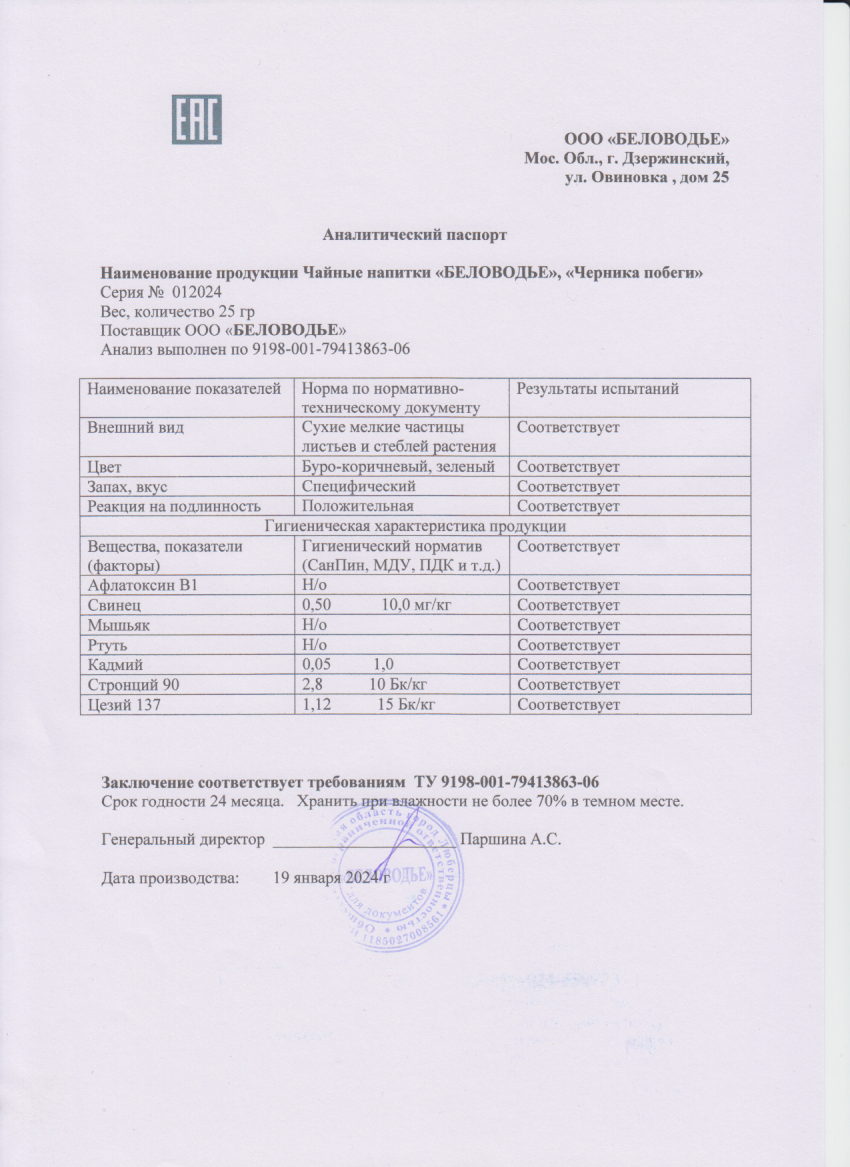 Паспорт №012024